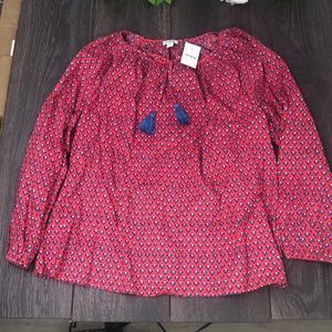 3/$50 J Crew Popover Top